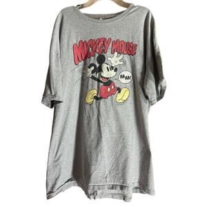 DISNEY Licensed Mickey Mouse Ha! Ha! Gray T-Shirt XL